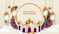 modern islamic background for ramadan and eid mubarak Royalty Free Stock Photo