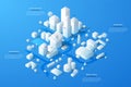 Isometric Infographic City Template Royalty Free Stock Photo