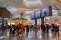 Modern Istanbul Airport Interior with Travelers and DutyFree Shops Royalty Free Stock Photo