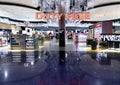 Modern Istanbul International airport interior with fashion brand store in Duty Free