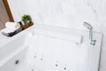 Modern jacuzzi bathtub Royalty Free Stock Photo