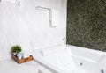 Modern jacuzzi bathtub Royalty Free Stock Photo