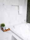 Modern jacuzzi bathtub Royalty Free Stock Photo