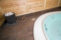 Modern jacuzzi in wellness spa resort Royalty Free Stock Photo