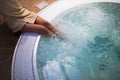 Modern jacuzzi in wellness spa resort Royalty Free Stock Photo