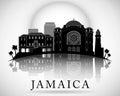 Modern Jamaica Skyline Design. Vector silhouette