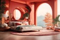 Modern Japan style bedroom interior design and decoration