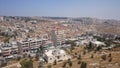 Modern Jerusalem panorama. Architecture of appartment and office buildings in the holy ciity Jerusalem