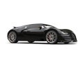 Modern jet black concept super car - beauty shot