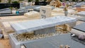 Modern Jewish cemetery in Israel