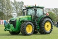 Modern John Deere tractor parked at a show Royalty Free Stock Photo