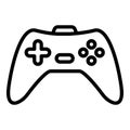 Modern joystick icon, outline style Royalty Free Stock Photo