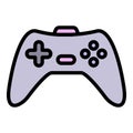 Modern joystick icon, outline style Royalty Free Stock Photo