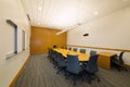 Modern jury deliberation room in a new courthouse Royalty Free Stock Photo