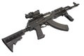 Modern Kalashnikov AK47 with accessories Royalty Free Stock Photo