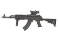 Modern Kalashnikov AK47 with accessories Royalty Free Stock Photo