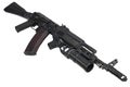 modern kalashnikov AK 74M assault rifle with underbarrel grenade launcher