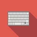 Modern keyboard flat icon Royalty Free Stock Photo