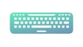 Modern Keyboard Layout Icon, Digital Input & Computing, vector design Generative AI Royalty Free Stock Photo
