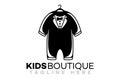 Modern kids boutique logo. Vector illustration