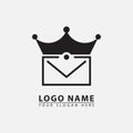 modern king letter logo icon Royalty Free Stock Photo