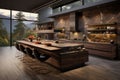 Modern kitchen boasting a striking design that demands attention