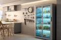 Modern Kitchen with Built-in Smart Systems for Convenient Food Preparation