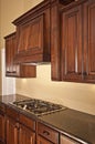 Modern Kitchen Cabinets Range Hood Royalty Free Stock Photo