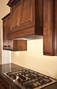 Modern Kitchen Cabinets Range Hood Royalty Free Stock Photo