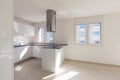 Modern apartment, empty spaces, kitchen Royalty Free Stock Photo