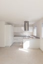 Modern apartment, empty spaces, kitchen Royalty Free Stock Photo