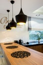 Modern kitchen counter interior design