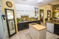 Modern Kitchen with Granite Counter Tops And Island Royalty Free Stock Photo