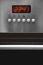 Modern kitchen has an oven and the control panel Royalty Free Stock Photo