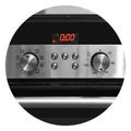 Modern kitchen has an oven and the control panel Royalty Free Stock Photo