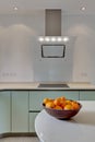 Modern kitchen hob and hood Royalty Free Stock Photo