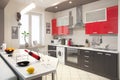 Modern kitchen interior Royalty Free Stock Photo