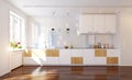 Modern kitchen interior. Royalty Free Stock Photo