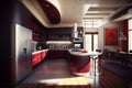 Modern Kitchen Interior Design Architecture Generative AI Royalty Free Stock Photo
