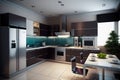 Modern Kitchen Interior Design Architecture Generative AI Royalty Free Stock Photo