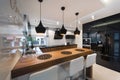 Modern kitchen interior design Royalty Free Stock Photo