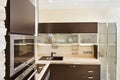 Modern Kitchen interior with hardwood Furniture