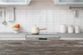 Modern kitchen interior with houseware Royalty Free Stock Photo