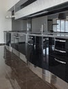 Modern kitchen interior Royalty Free Stock Photo
