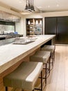 Kitchen island in sleek modern design