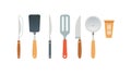 Modern Kitchen Utensils Set for Cooking and Baking, vector design Generative AI Royalty Free Stock Photo