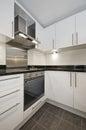Modern kitchen in white Royalty Free Stock Photo