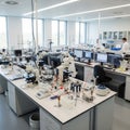 Modern laboratory with advanced equipment Royalty Free Stock Photo