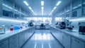 Modern Laboratory Interior with Advanced Equipment and Bright Lighting Royalty Free Stock Photo