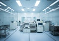 Modern laboratory interior with advanced equipment and clean environment Royalty Free Stock Photo